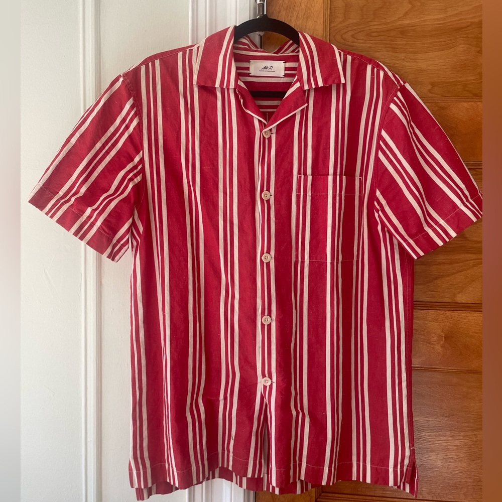 Mr P striped short sleeve shirt L